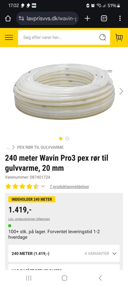 Gulvvarme, Wavin pro3