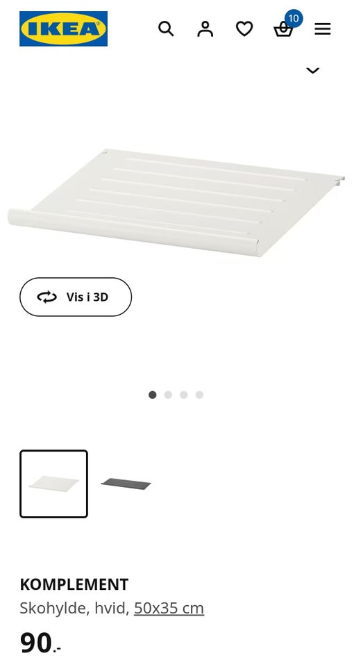 Skoskab IKEA PAX KOMPLEMENT b: 50