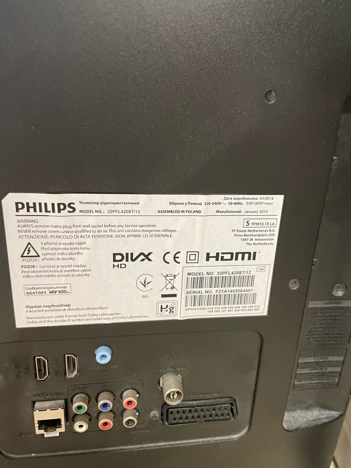 LCD, Philips, 32PFL