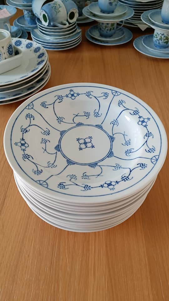 Porcelæn Tallerkner Tysk