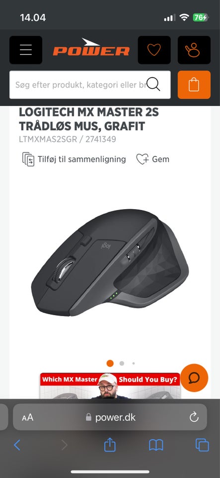 Andet mærke Logitech MX Master 2s