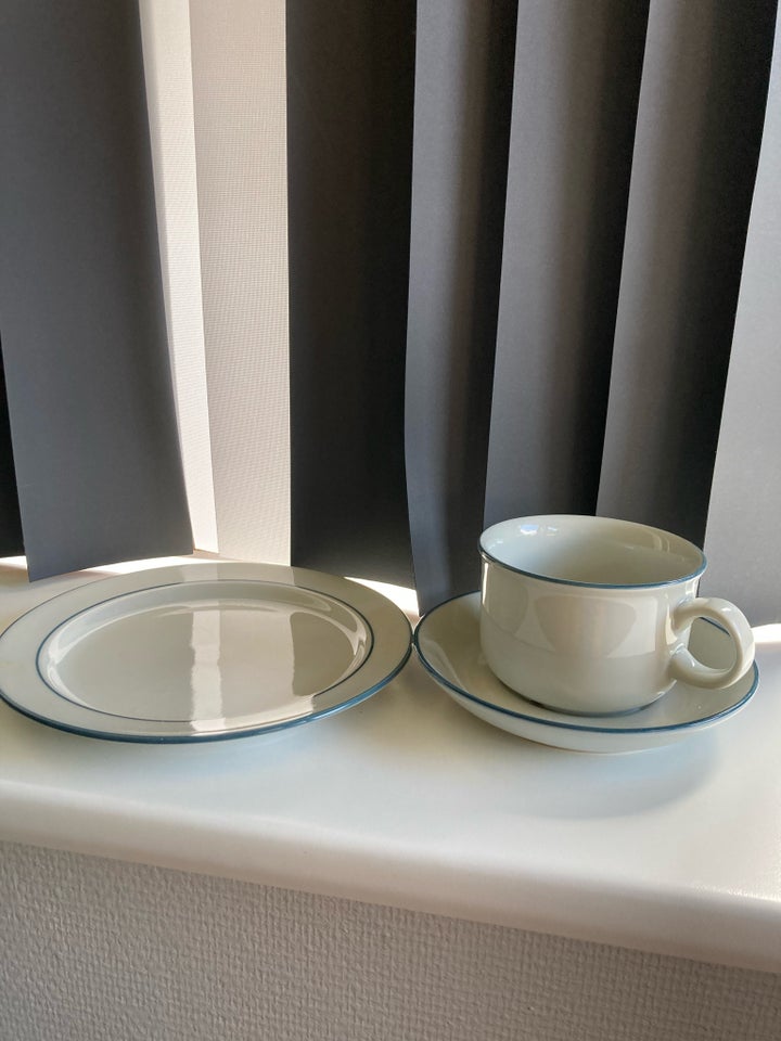 Porcelæn Kaffestel Blå Anette