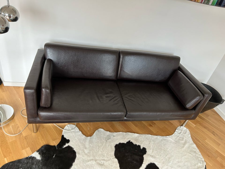 Sofa, læder, 3 pers.