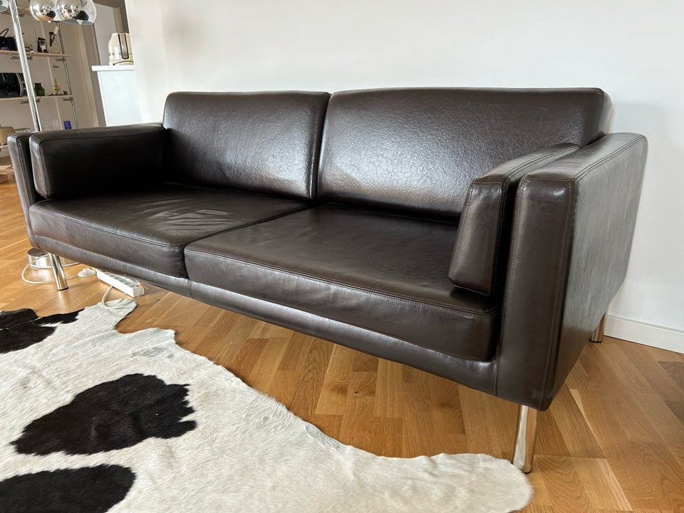 Sofa, læder, 3 pers.