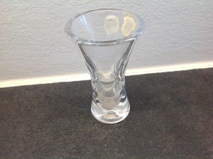 KRYSTAL VASE Håndslebet BOHEMIA