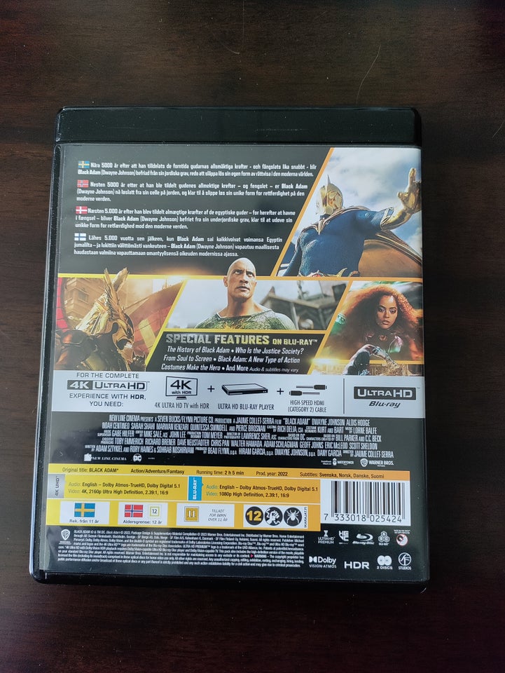 Black Adam Ultra HD Blu-ray