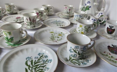 Porcelæn Kaffestel blomster