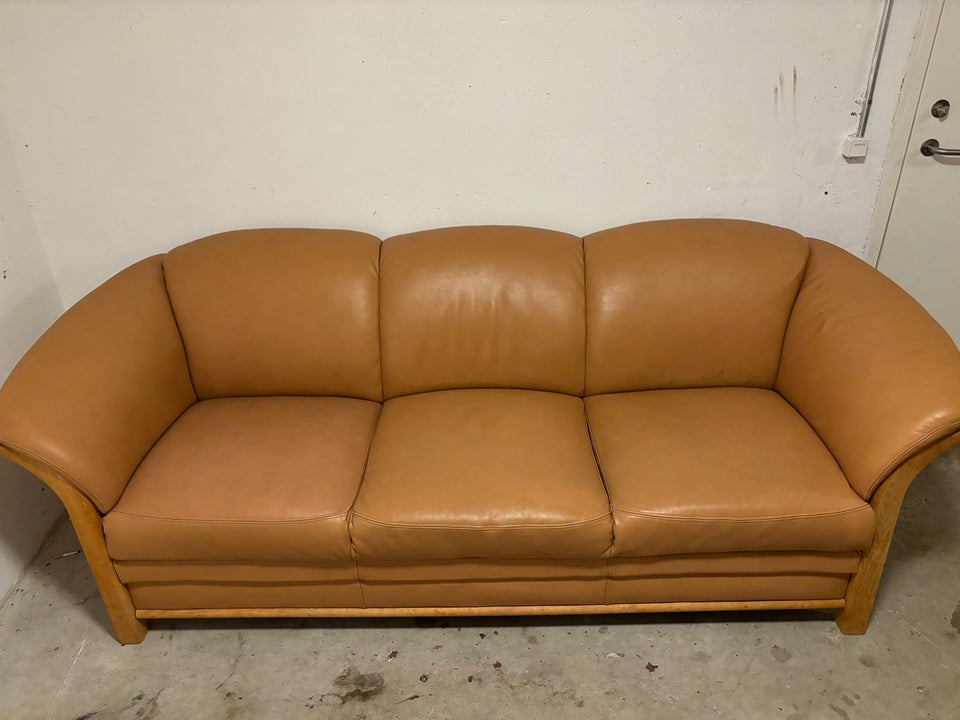 Sofa læder 3 pers