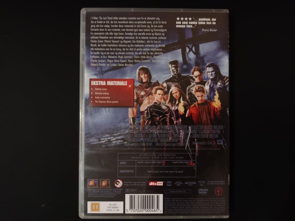 X Men The Last Stand, DVD, science