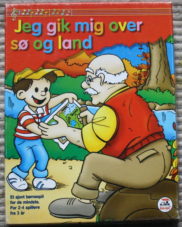 Jeg gik mig over sø og land brætspil