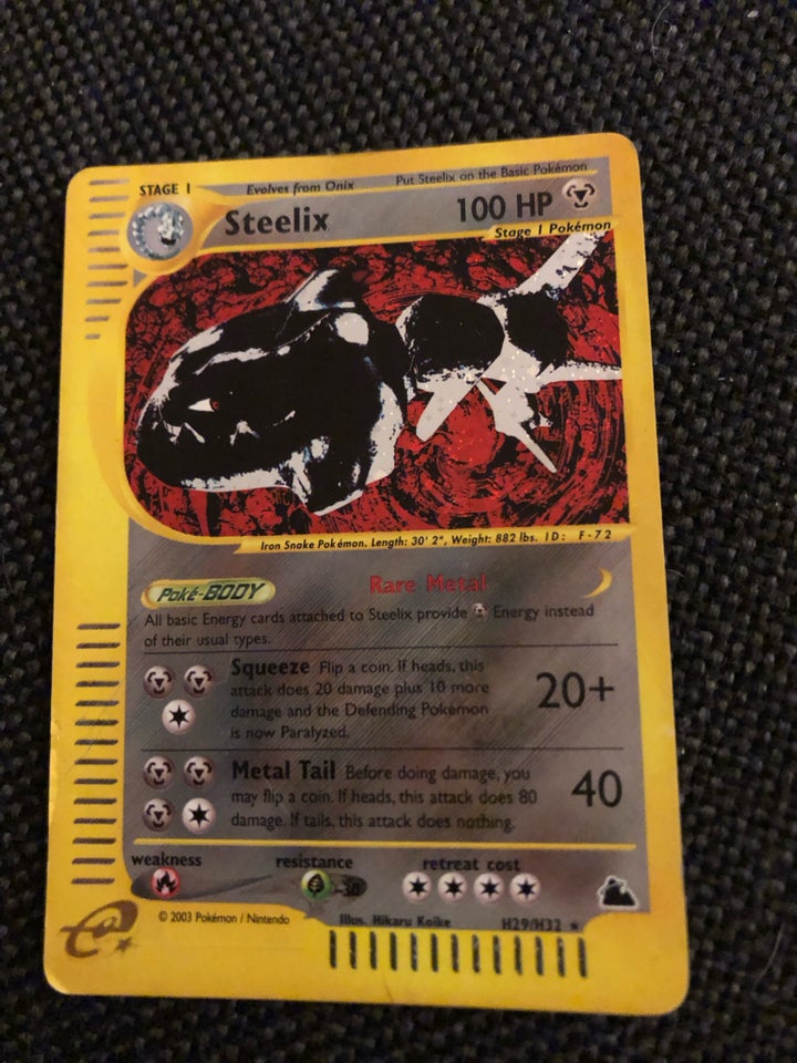 Samlekort, Pokemon kort Steelix