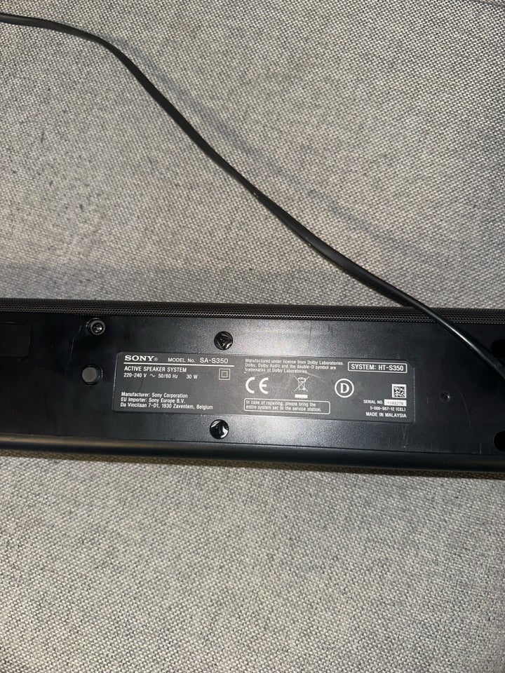 Soundbar, Sony, SA-S350