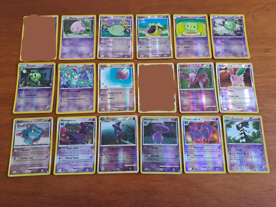 Samlekort, Pokemon holo glimmer