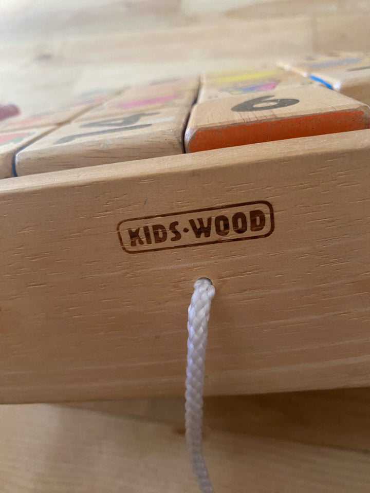 Trækvogn med klodser i, Kids-Wood,