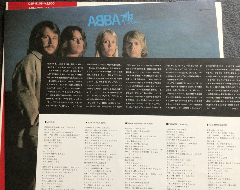 LP, ABBA , The album