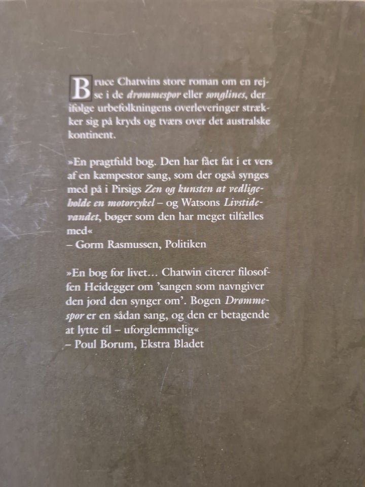 Drømmespor, Bruce Chatwin, genre: