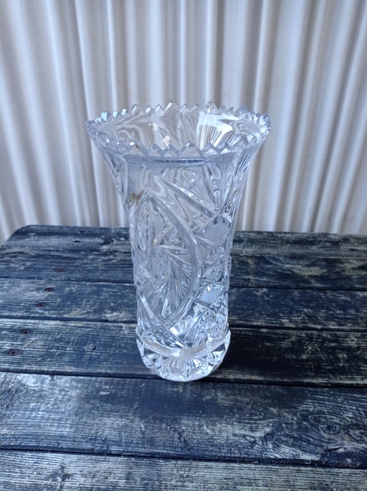 Glas, Fin krystal vase 21 cm