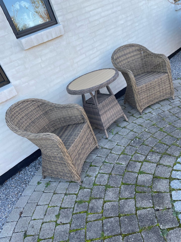 Cafesæt, Polyrattan flet