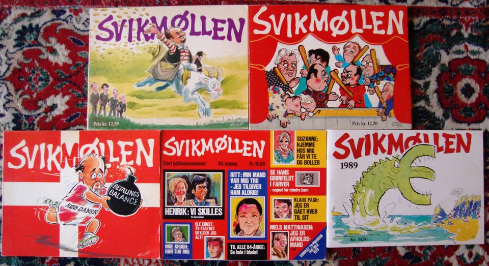 Svikmøllen - 5 stk, samlet pris,