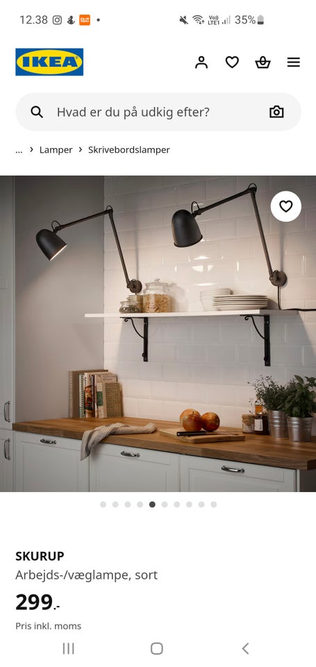 Væglampe, Skurup IKEA