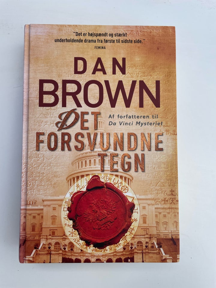 Det forsvundne tegn, Dan Brown,