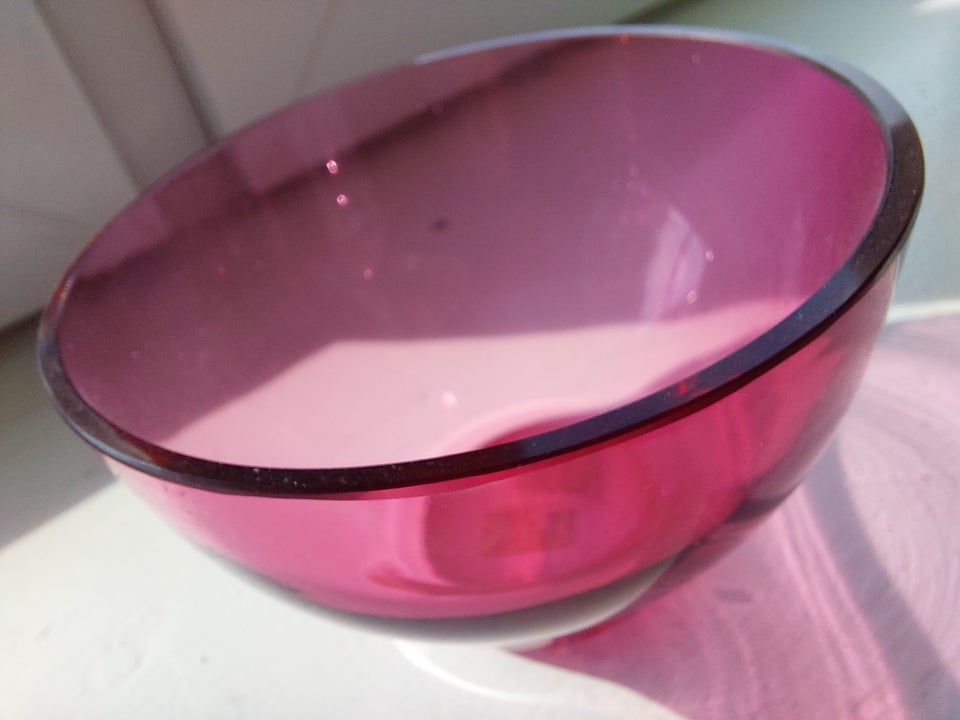 Glas Smuk skål i farvet glas