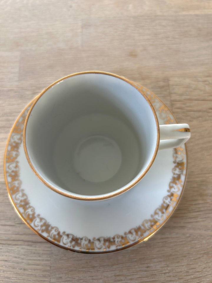 Porcelæn, Kaffekop med ‘guld’,