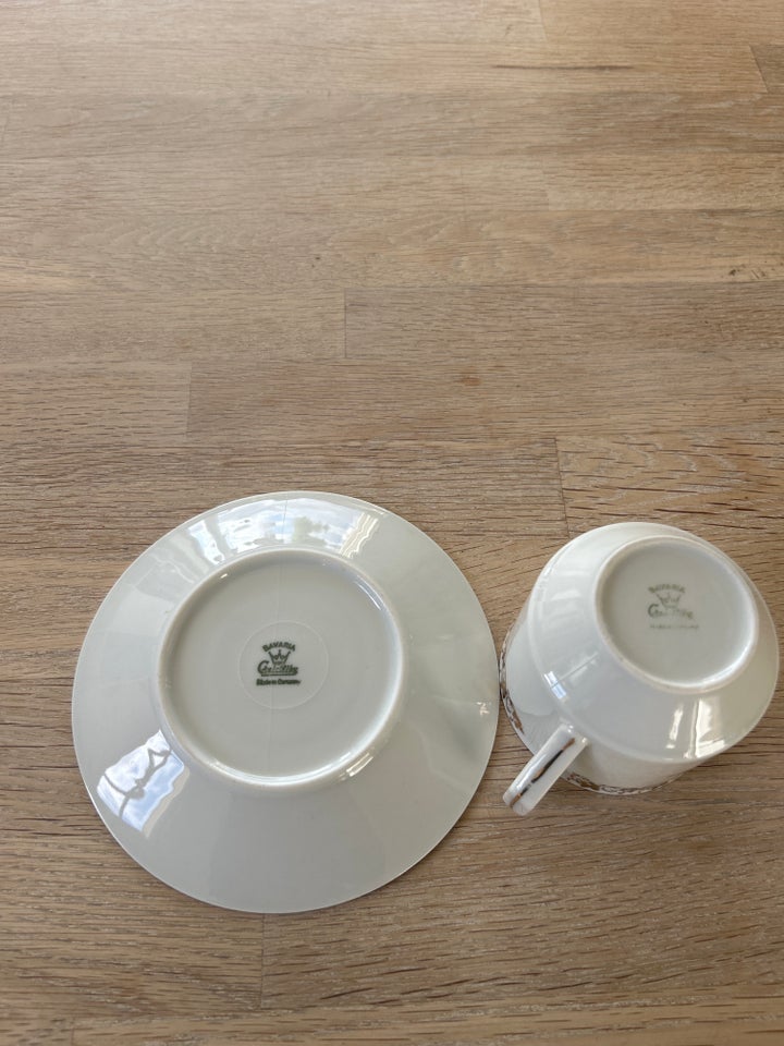 Porcelæn, Kaffekop med ‘guld’,