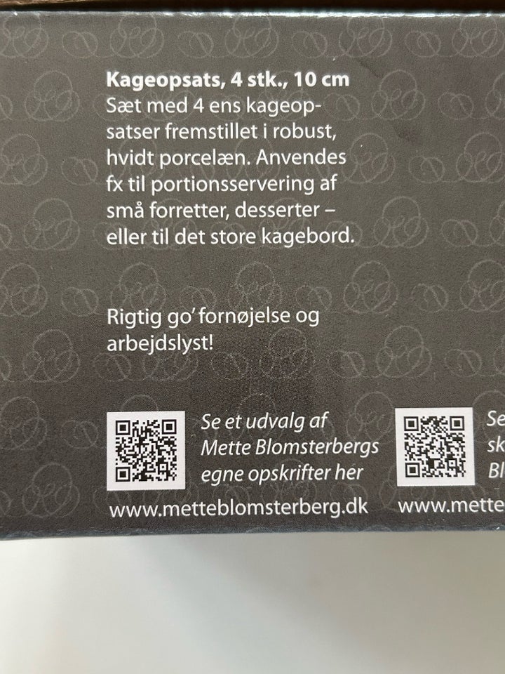 Andet, Små kage opsatser , Mette