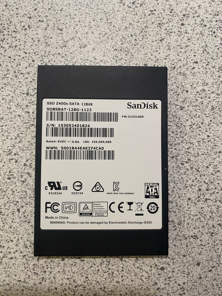 SanDisk, 128 GB, God