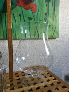 Glas Vase/gulvvase/lysestage