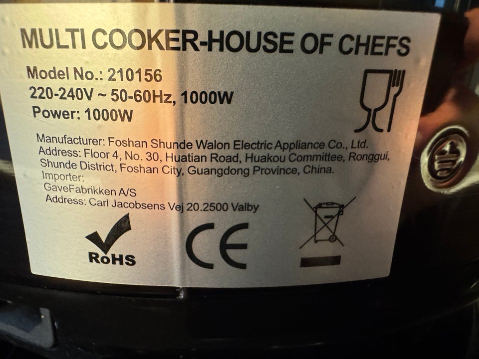 Multi Cooker, House of Chefs