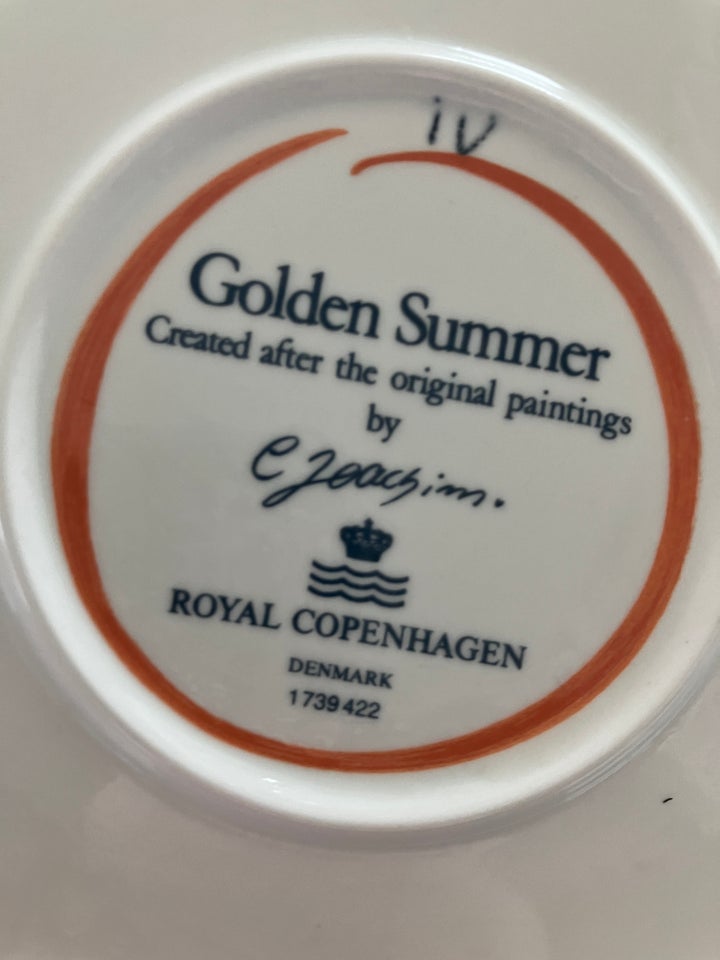 Porcelæn, Golden Summer, Royal