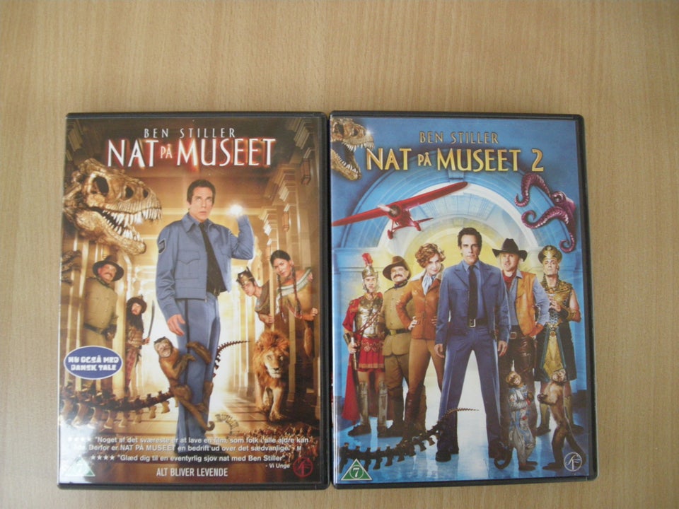 Nat på museet 1 og 2, DVD, komedie