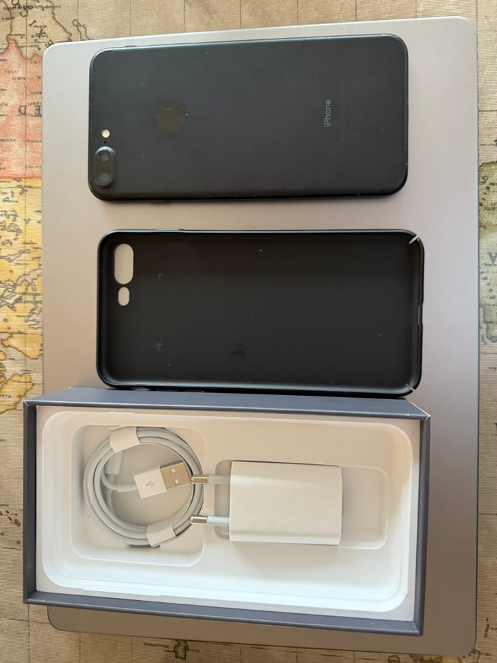 iPhone 7 Plus, 256 GB, sort