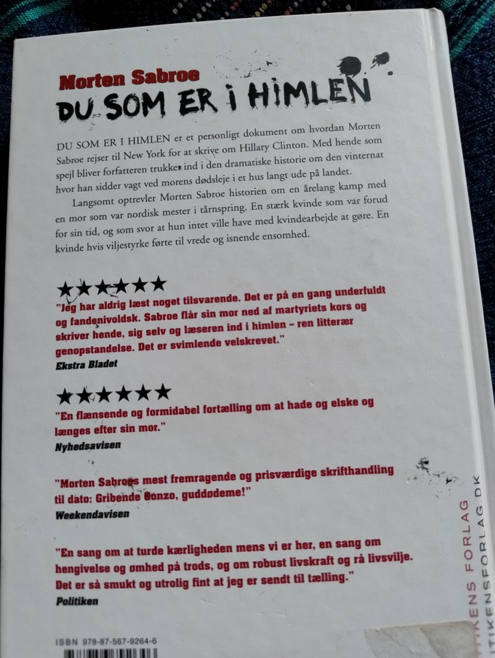 Du som er i himlen, Morten Sabroe,