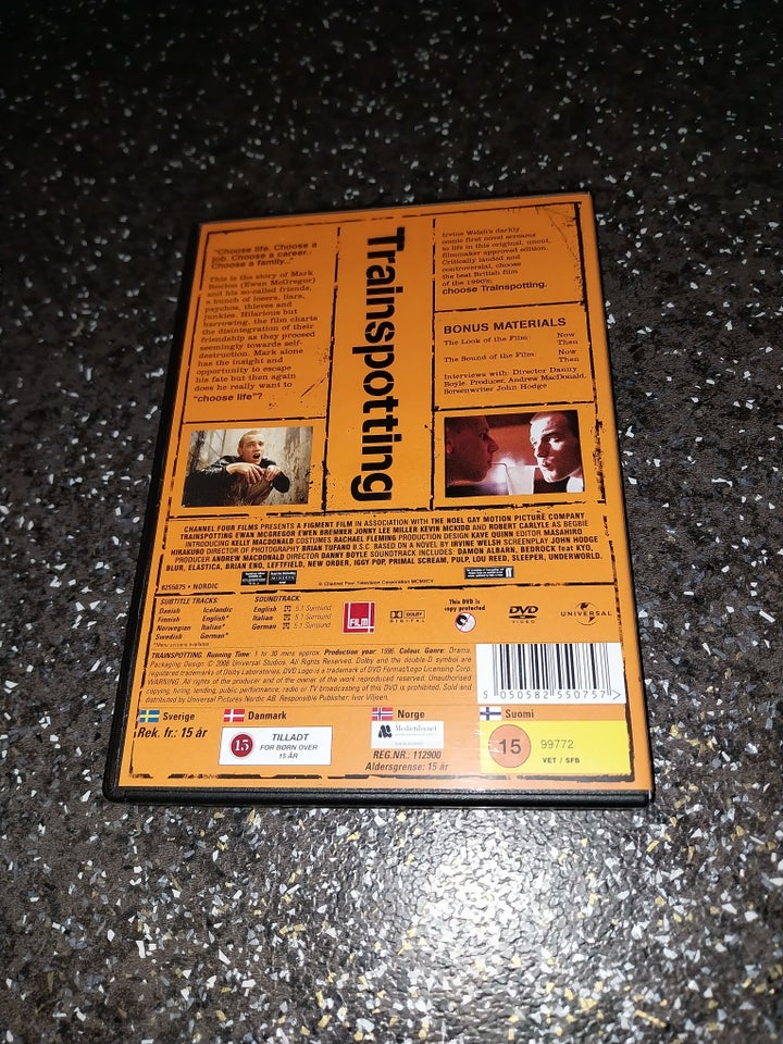 TRAINSPOTTING, DVD, drama