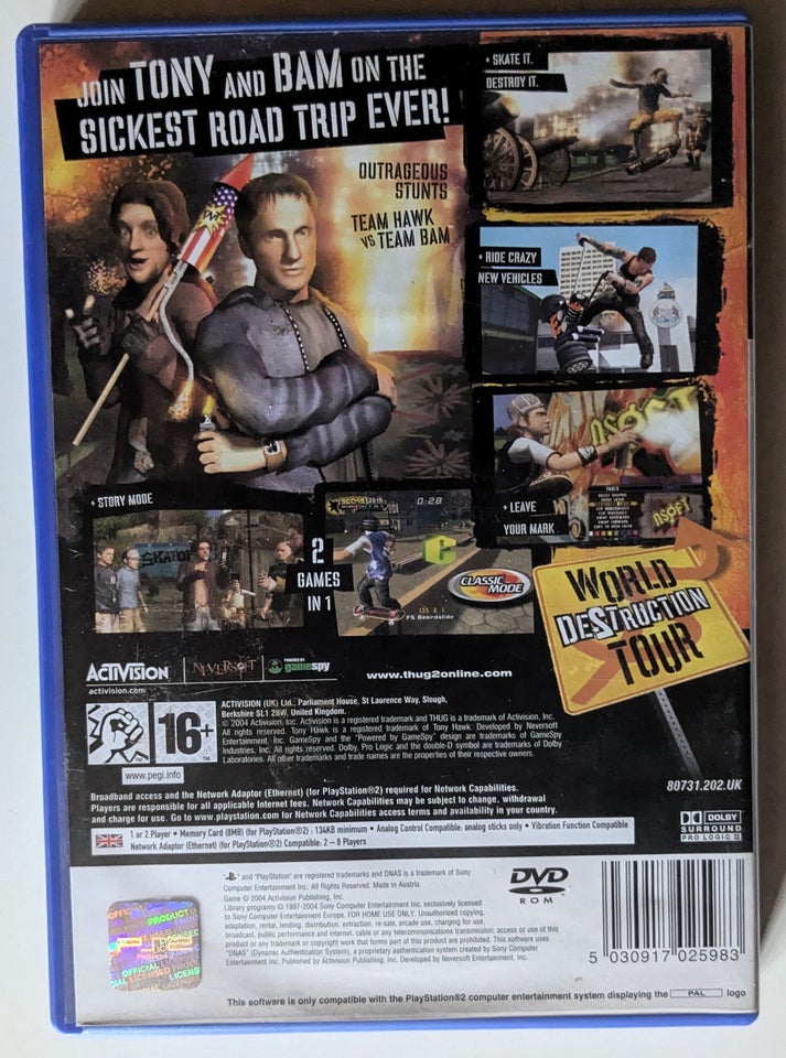 Tony Hawk's Underground 2 PS2