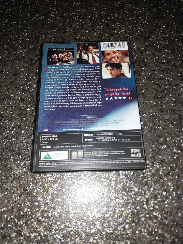 PHILADELPHIA, DVD, drama