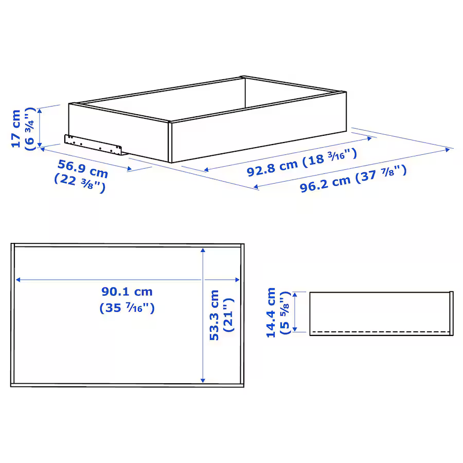 Tilbehør til reol, Ikea Komplement