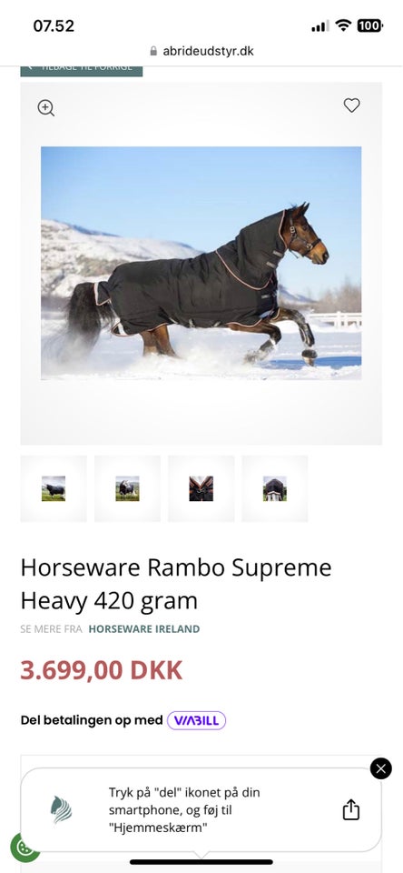 Dækken, Rambo Supreme 420 g str. 155