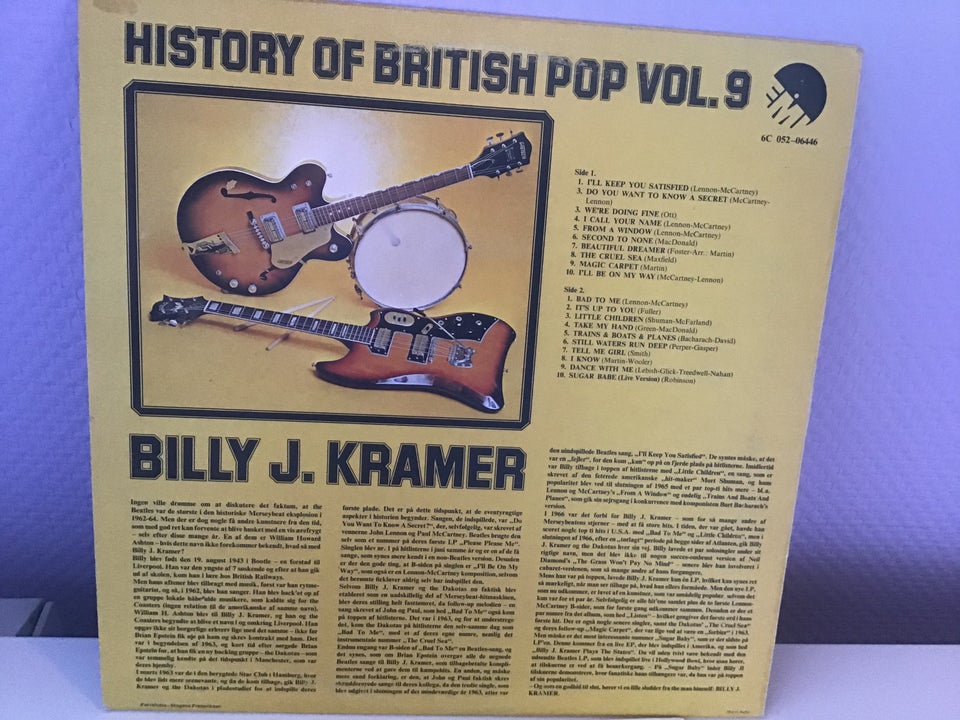 LP, Billy J.Kramer, History Of