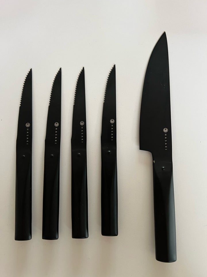 Bestik Knivsæt - 4 grillknive og en