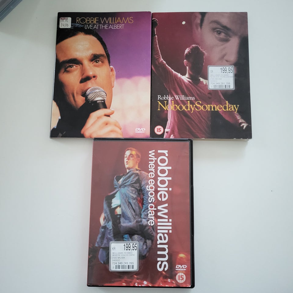 Robbie Williams samling, DVD,