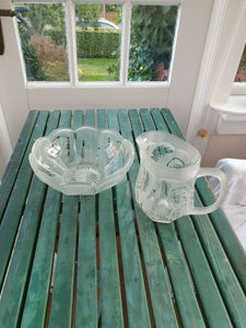 Glas kande mm Holmegård