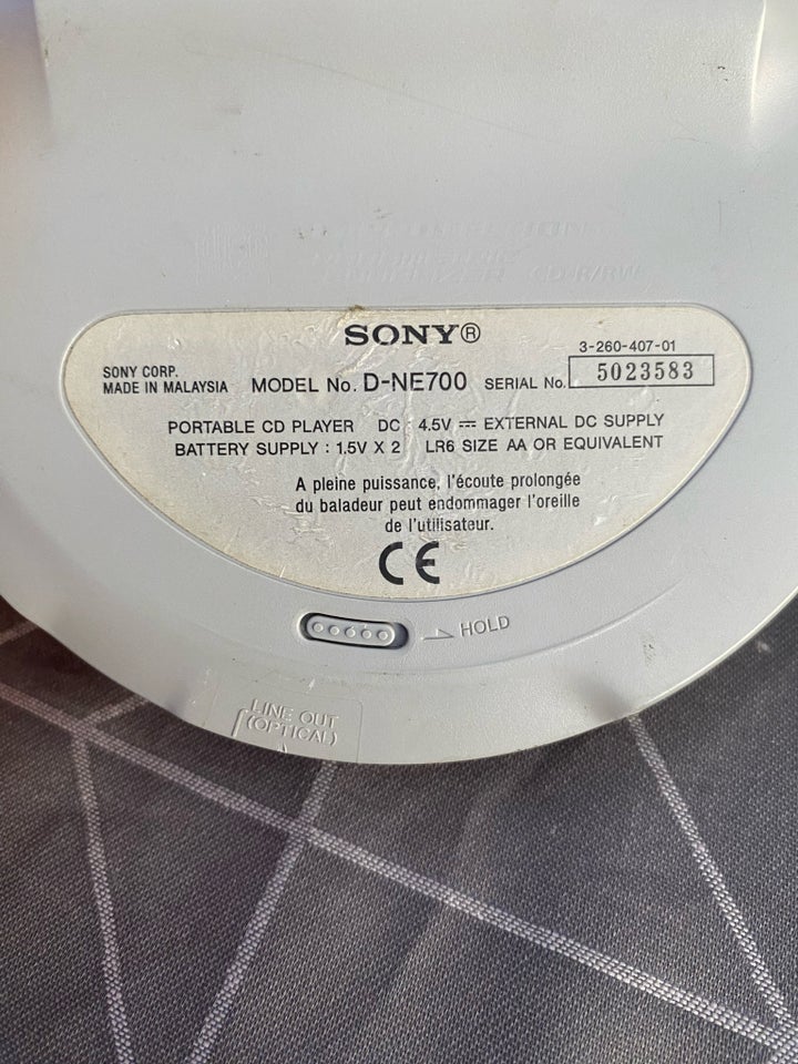 Discman, Sony, D-NE700