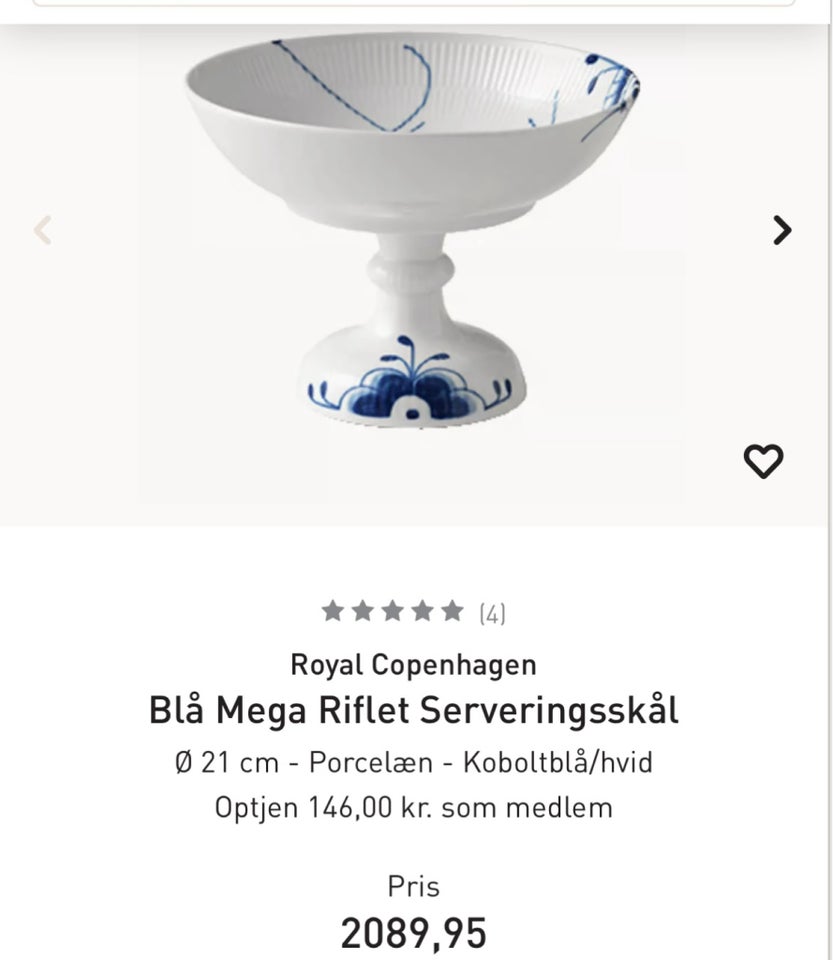 Porcelæn Skål  Royal Copenhagen