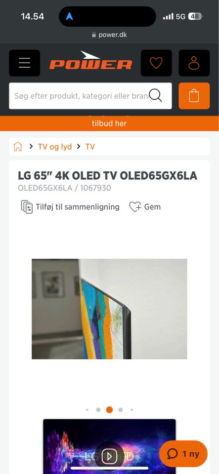 LG, LG GX Oled 65, 65"