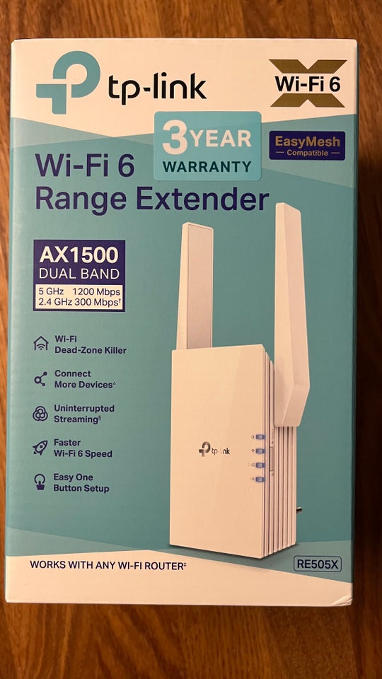 Andet, TP-Link RE505X AX1500 Wi-Fi