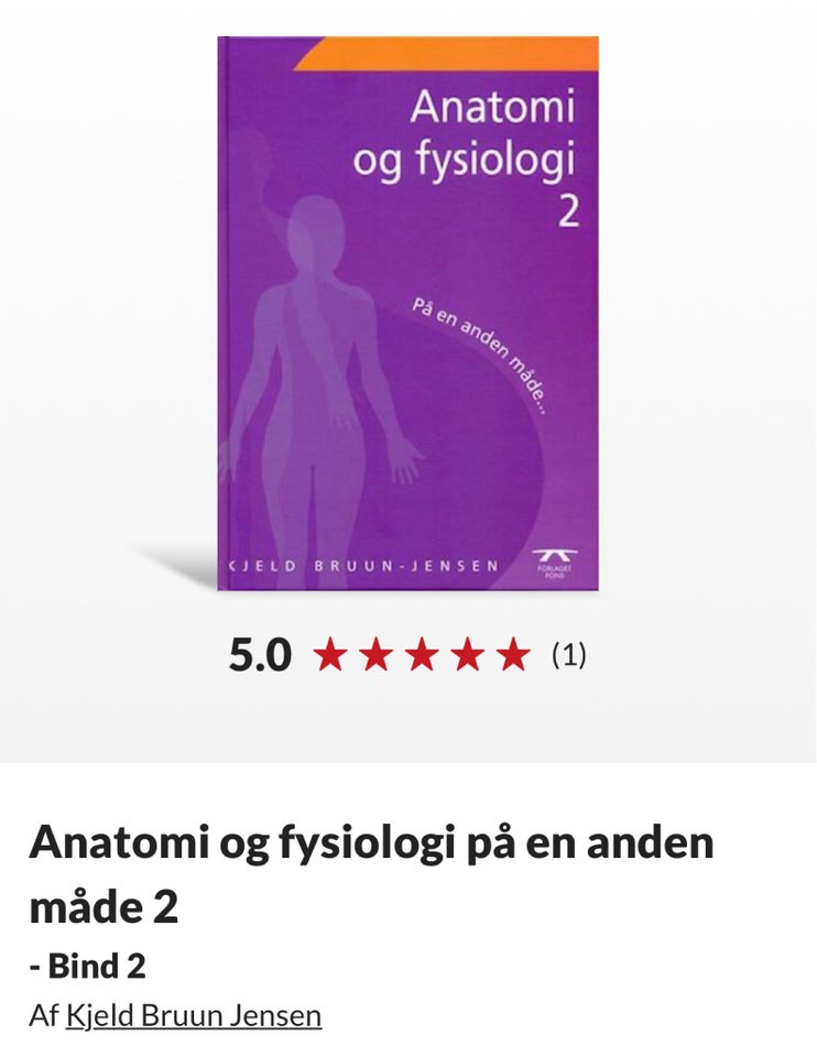 Anatomi Fysiologi 2 x bind samt